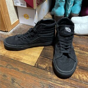 Vans Men's All-Black High-Top Sneakers